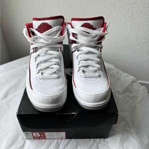 Nike Air Jordan Kids Shoes - White/Red